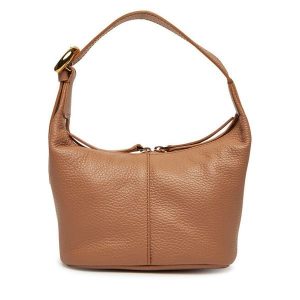 Torebka Coccinelle. Brązowe torebki klasyczne Coccinelle, bez wzorów, bez dodatków. Za 659,99 zł.