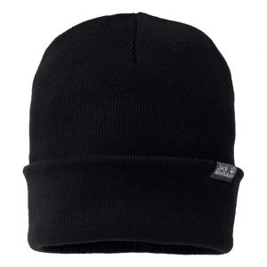 Czapka zimowa Jack Wolfskin Rib. Czarne czapki Jack Wolfskin, bez wzorów, sportowe. Za 84,55 zł.