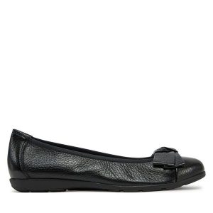 Baleriny Caprice. Czarne balerinki Caprice, bez wzorów, bez obcasa, bez zapięcia. Za 259,99 zł.