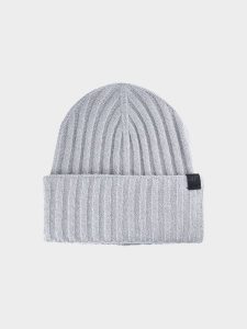 4F Czapka zimowa damska - szara S. Szare czapki 4f, bez wzorów, z elastanu, klasyczne. W wyprzedaży za 29,99 zł.