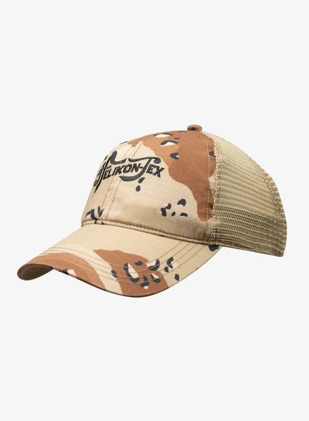 Czapka z daszkiem Helikon-Tex Desert Refresh Trucker Cap - color desert. Brązowe czapki HELIKON-TEX, bez wzorów, z bawełny, klasyczne. Za 98,99 zł.