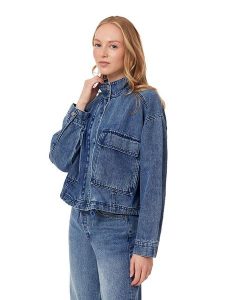 Scotch & Soda Kurtka dżinsowa w kolorze niebieskim rozmiar: S. Niebieskie kurtki Scotch & Soda, s, bez wzorów, bez kaptura. Za 260,99 zł.