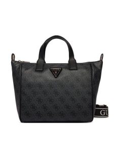 Guess Torebka Follie Travel TWLB96 76019 Szary. Szare kuferki Guess, z aplikacjami, ze skóry, bez dodatków. Za 549,99 zł.