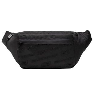 Torebka nerka sportowa dla dorosłych Santa Clara Waist Bag pojemność 1 L. Czarne nerki i saszetki Skechers, bez wzorów. Za 59,99 zł.