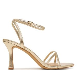 Sandały Aldo. Żółte sandały ALDO, bez wzorów, bez obcasa, na szpilce, bez zapięcia. Za 379,99 zł.