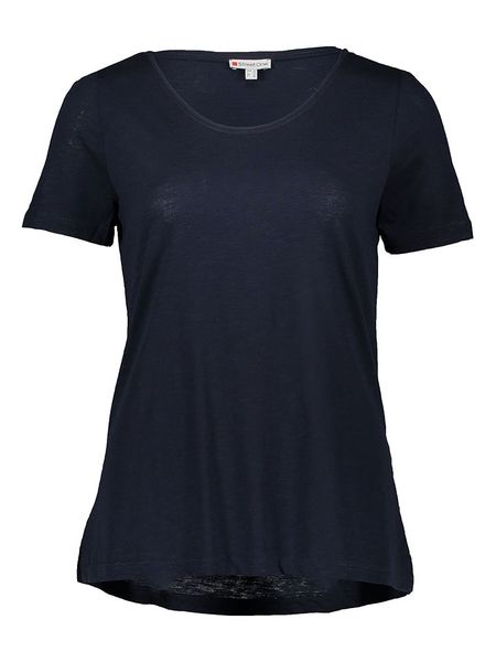 Street One Koszulka w kolorze granatowym rozmiar: 42. Niebieskie bluzki Street One, bez wzorów, street, bez kołnierzyka, bez ramiączek. Za 43,68 zł.