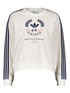 Adidas Bluza w kolorze białym rozmiar: 32. Białe bluzy ADIDAS, bez wzorów, bez kaptura. Za 100,99 zł.