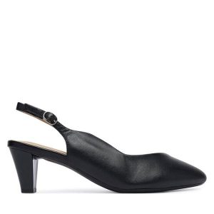 Czółenka Caprice. Czarne czółenka Caprice, bez wzorów, bez obcasa, bez zapięcia. Za 339,99 zł.