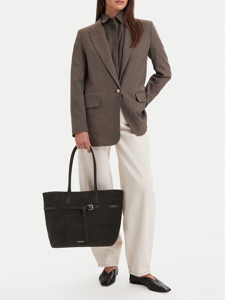 GINO ROSSI Torebka EO-LA224-19592-1 Brązowy. Brązowe shopper bag Gino Rossi, bez wzorów, ze skóry, bez dodatków. Za 459,99 zł.