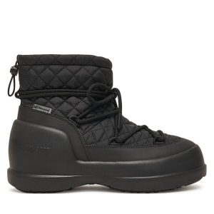 Śniegowce Moon Boot. Czarne buty zimowe Moon Boot, bez obcasa, bez zapięcia. Za 899,99 zł.