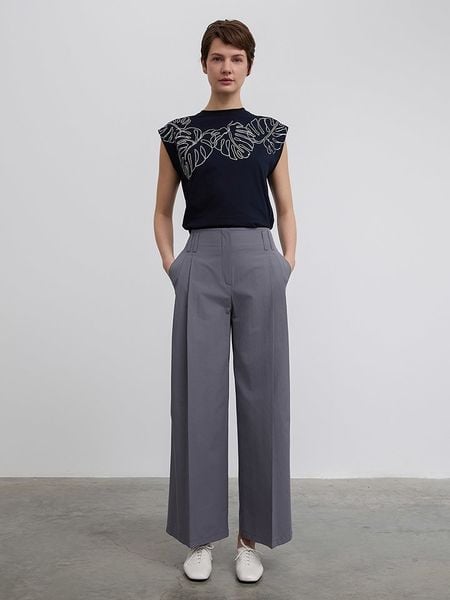 BGN Spodnie w kolorze antracytowym rozmiar: 34. Czarne spodnie z wysokim stanem BGN, bez wzorów, z materiału, z podwyższonym stanem. Za 87,19 zł.