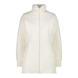 Damska długa kurtka CMP. Białe kurtki CMP, bez wzorów, z puchu, bez kaptura. Za 525,60 zł.