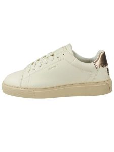 GANT Footwear Skórzane sneakersy "Julice" w kolorze różowozłoto-kremowym rozmiar: 40. Brązowe trampki GANT Footwear, bez wzorów, z materiału, bez zapięcia. Za 227,31 zł.