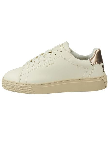 GANT Footwear Skórzane sneakersy "Julice" w kolorze różowozłoto-kremowym rozmiar: 40. Brązowe trampki GANT Footwear, bez wzorów, z materiału, bez zapięcia. Za 227,31 zł.