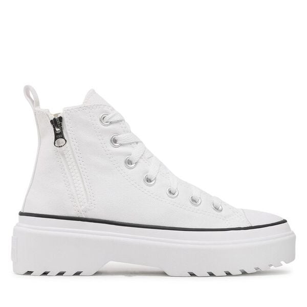Trampki Converse. Białe trampki Converse, bez wzorów, bez zapięcia. Za 209,99 zł.