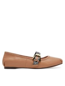 Coccinelle Baleriny E4 S15 19 01 01 Beżowy. Brązowe balerinki Coccinelle, bez wzorów, ze skóry, bez obcasa, bez zapięcia. Za 489,99 zł.