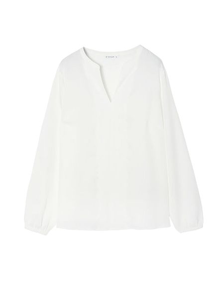 TATUUM Bluzka w kolorze białym rozmiar: 36. Białe bluzki Tatuum, bez wzorów, z lyocellu, bez kołnierzyka, bez ramiączek. Za 109,52 zł.