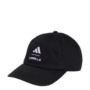 CZAPKA TYPU DAD CAP Z EFEKTEM SPRANIA LM. Białe czapki ADIDAS, bez wzorów, z bawełny, klasyczne. Za 109,00 zł.