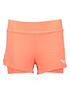Mizuno Szorty funkcyjne w kolorze pomarańczowym rozmiar: XS. Pomarańczowe spodenki sportowe Mizuno, xs, bez wzorów, outdoorowe. Za 65,85 zł.