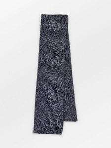 Becksöndergaard Wełniany szal w kolorze granatowym - 170 x 25 cm rozmiar: onesize. Niebieskie szaliki Becksöndergaard, bez wzorów, z kaszmiru. Za 304,99 zł.