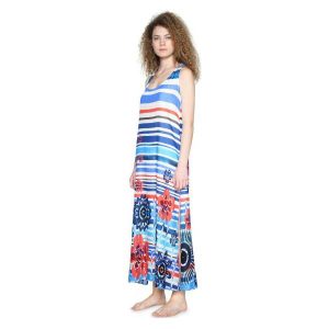 Desigual Sukienka Damska Flora M Niebieska. Sukienki marki Desigual. W wyprzedaży za 255,00 zł.