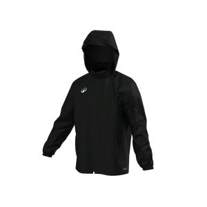 Kurtka wiatrówka piłkarska Kipsta Essential Club 50. Czarne kurtki KIPSTA, m, bez wzorów, z materiału, bez kaptura. Za 69,99 zł.