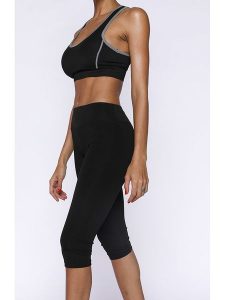 Onamaste Legginsy sportowe w kolorze czarnym rozmiar: S/M. Czarne legginsy Onamaste, m, bez wzorów, z materiału, z podwyższonym stanem, outdoorowe. Za 105,38 zł.