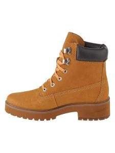 Timberland Skórzane botki "Carnaby Cool" w kolorze jasnobrązowym rozmiar: 39. Brązowe botki Timberland, bez wzorów, bez obcasa, bez zapięcia. Za 483,17 zł.