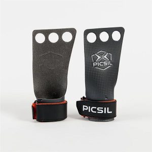 Skórki gimnastyczne do cross trainingu Picsil RX Grips z otworami. Brązowe rękawiczki PICSIL, bez wzorów, ze skóry. Za 149,99 zł.
