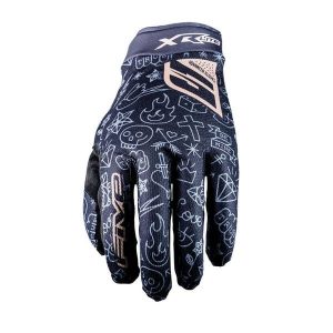 Rękawiczki XR-LITE - TATTOO BLACK/GOLD (czarno-złote) - M/9. Brązowe rękawiczki FIVE GLOVES, bez wzorów. Za 117,00 zł.
