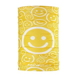 Wielofunkcyjny komin Mb Wear Smile. Żółte szaliki MB WEAR, bez wzorów, z elastanu. Za 126,50 zł.