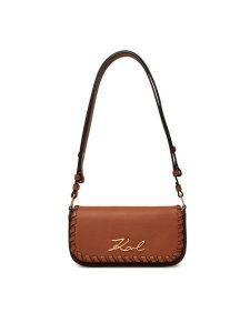 KARL LAGERFELD Torebka A2W30195 Brązowy. Brązowe torebki klasyczne KARL LAGERFELD, bez wzorów, ze skóry, bez dodatków. Za 639,99 zł.