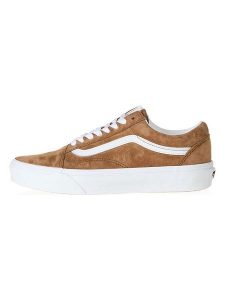 Vans Skórzane sneakersy w kolorze jasnobrązowym rozmiar: 36,5. Brązowe trampki Vans, bez wzorów, bez zapięcia. Za 140,53 zł.