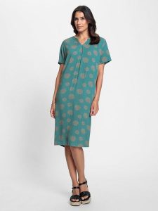 WITT WEIDEN Sukienka w kolorze turkusowym rozmiar: W18. Niebieskie sukienki WITT WEIDEN, na co dzień, bez wzorów, bez kołnierzyka, bez ramiączek, midi, proste. Za 43,99 zł.