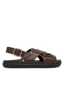 EMU Australia Sandały Faye W13246 Brązowy. Brązowe sandały EMU Australia, bez wzorów, ze skóry, bez obcasa, na płaskiej podeszwie, bez zapięcia. Za 469,99 zł.