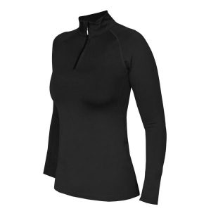 Bluza damska z poligrafii Horka. Czarne bluzy HORKA, bez wzorów, bez kaptura. Za 281,50 zł.