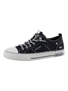 MUSTANG SHOES Sneakersy "Magdalena" w kolorze granatowym rozmiar: 41. Niebieskie trampki MUSTANG SHOES, bez wzorów, bez zapięcia. Za 171,28 zł.