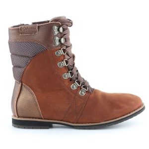 Buty Columbia Twentythird Ave Wp Mid W BL2769-256 brązowe. Brązowe botki bez wzorów, z gumy, bez obcasa, bez zapięcia. Za 544,84 zł.