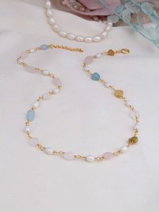 Pierres delicates Pozłacany naszyjnik - dł. 43 cm rozmiar: onesize. Żółte naszyjniki Pierres delicates, pozłacane. Za 50,95 zł.