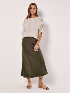 Apricot Spódnica w kolorze khaki rozmiar: S. Brązowe spódnice Apricot, na co dzień, s, bez wzorów, maxi. Za 83,42 zł.