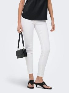 ONLY Dżinsy - Skinny fit - w kolorze białym rozmiar: M/L30. Białe jeansy ONLY, bez wzorów. Za 131,74 zł.