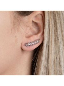 L'atelier précieux Srebrna nausznica rozmiar: onesize. Szare kolczyki l'Atelier precieux, srebrne. Za 108,99 zł.