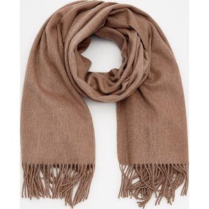 Szal z wełną - Beżowy. Szaliki marki Reserved. Za 149,99 zł.