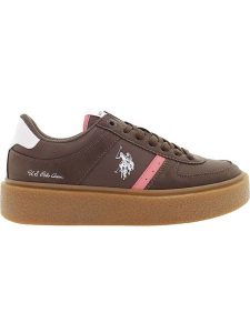 U.S. Polo Assn. Sneakersy w kolorze biało-brązowym rozmiar: 36. Białe trampki U.S. Polo Assn., bez wzorów, bez zapięcia. Za 208,99 zł.