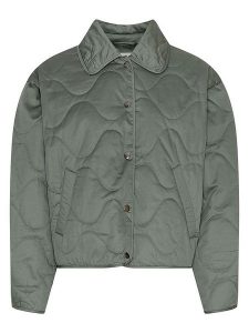 MOSS COPENHAGEN Kurtka pikowana "Chista" w kolorze khaki rozmiar: L/XL. Brązowe kurtki Moss Copenhagen, l, bez wzorów, bez kaptura. Za 223,46 zł.