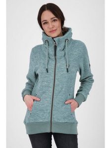 Alife and kickin Bluza "Vivian" w kolorze niebieskim rozmiar: XS. Niebieskie bluzy Alife and Kickin, xs, z aplikacjami, ze skóry, bez kaptura. Za 155,95 zł.