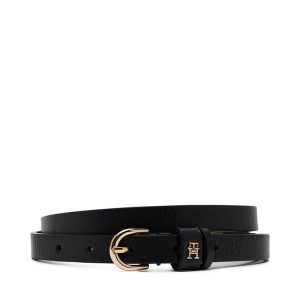 Pasek Damski Tommy Hilfiger. Czarne paski TOMMY HILFIGER, bez wzorów. Za 169,99 zł.