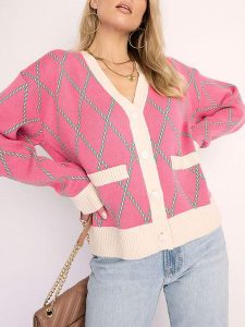 Milan Kiss Kardigan w kolorze różowym rozmiar: M. Różowe kardigany Milan Kiss. Za 165,99 zł.