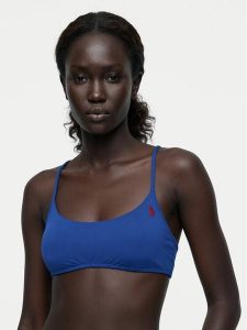 Polo Ralph Lauren Góra od bikini 21655538 Niebieski. Niebieskie bikini Polo Ralph Lauren, bez wzorów, z syntetyku. Za 379,99 zł.