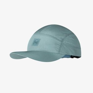 Czapka do biegania Buff Speed Cap - solid mist. Niebieskie czapki Buff, bez wzorów, sportowe. Za 122,16 zł.